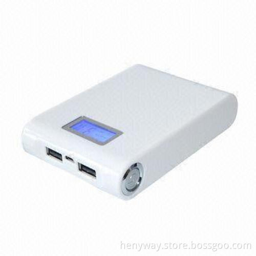 8,800mAh Power Bank with 2 USB 2.0, LCD Display Power, Power Supply, Mobile Charger